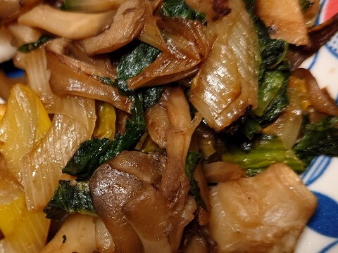 舞茸と野菜のソース炒め
